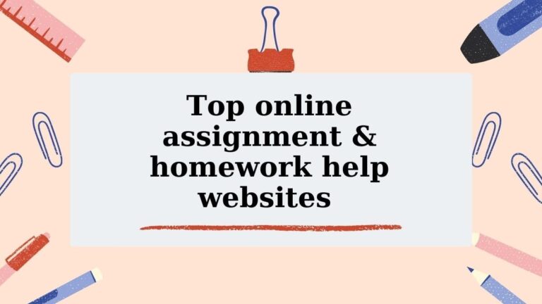 Top online assignment & homework help websites in 2021